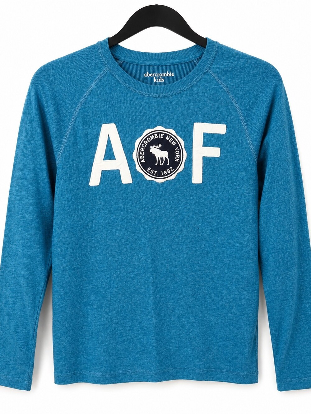 Abercrombie Boys teal long sleeve shirt 11/12